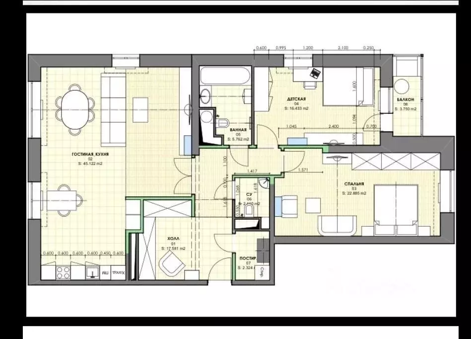 3-к кв. Москва Мичуринский просп., 26 (114.0 м) - Фото 1