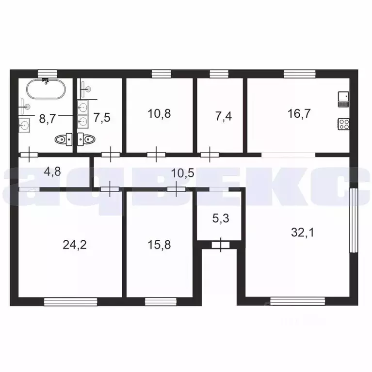 Коттедж в Ленинградская область, Выборгский район, пос. Первомайское  ... - Фото 1