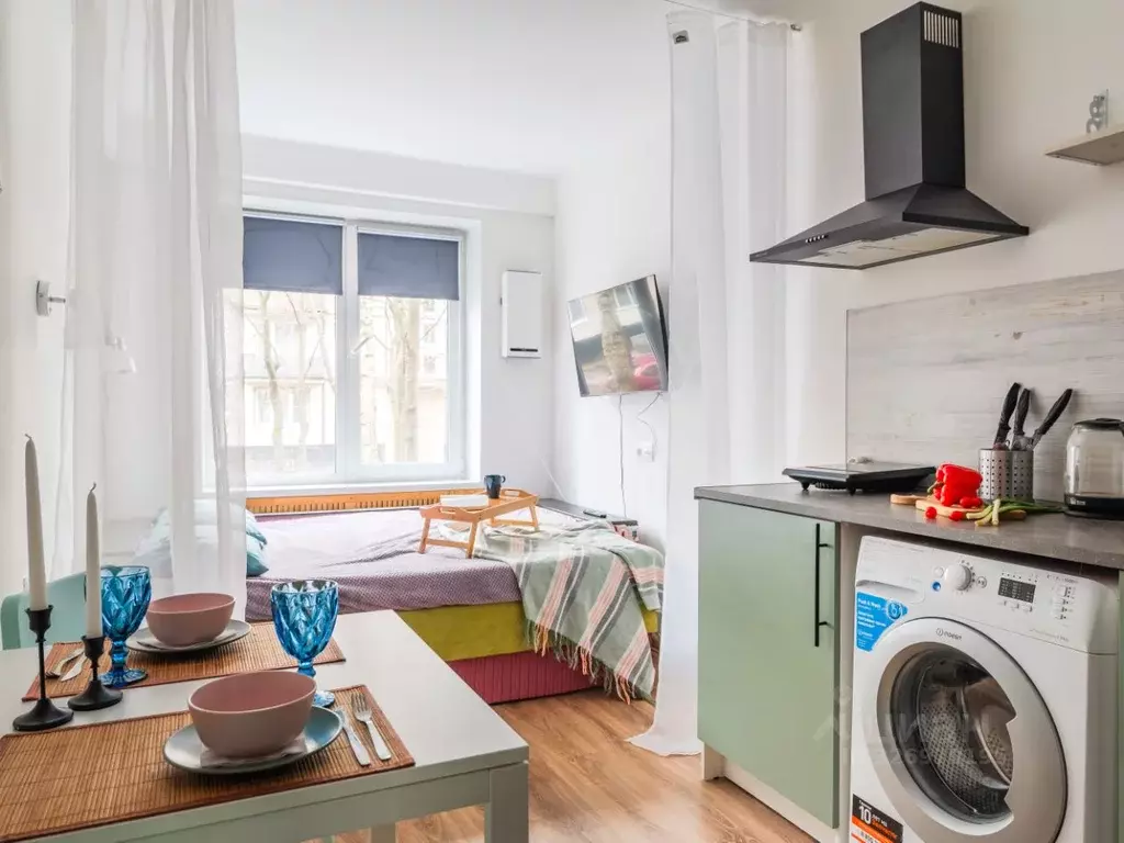 Студия Санкт-Петербург Бухарестская ул., 31К4 (20.0 м) - Фото 1