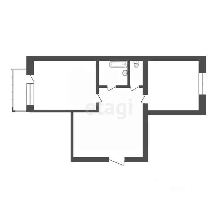 1-к кв. Кемеровская область, Юрга Фестивальная ул., 18 (41.9 м) - Фото 1