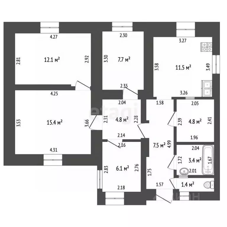 Дом в Крым, Феодосия ул. Автобусная (129 м) - Фото 2