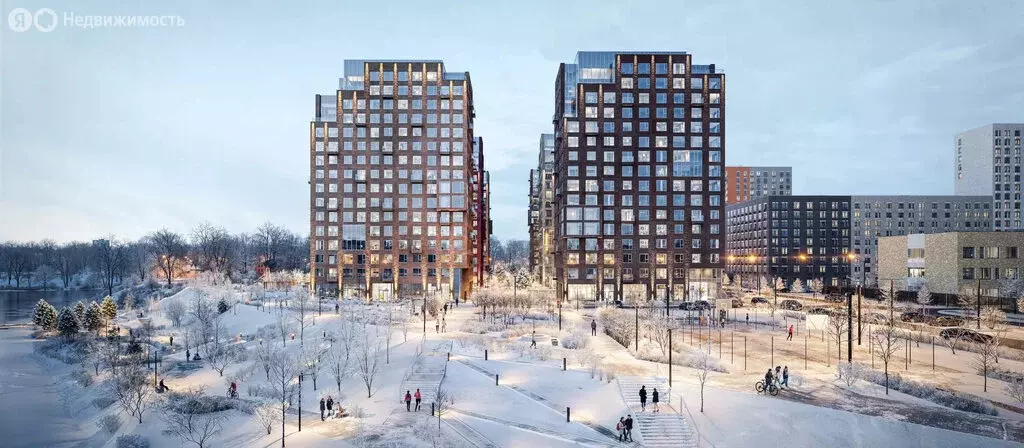 Квартира-студия: Москва, ЖК Бунинская Набережная, 2.6/1.1 (19.9 м) - Фото 2