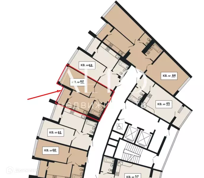Продаётся 1-к квартира, 35.79 м - Фото 1
