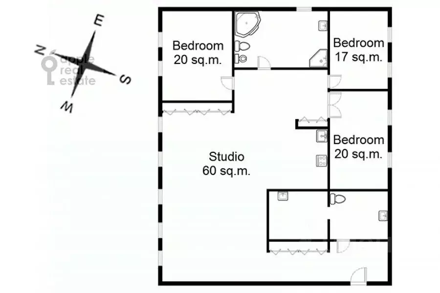 4-к кв. Москва ул. Машкова, 17 (173.0 м) - Фото 1