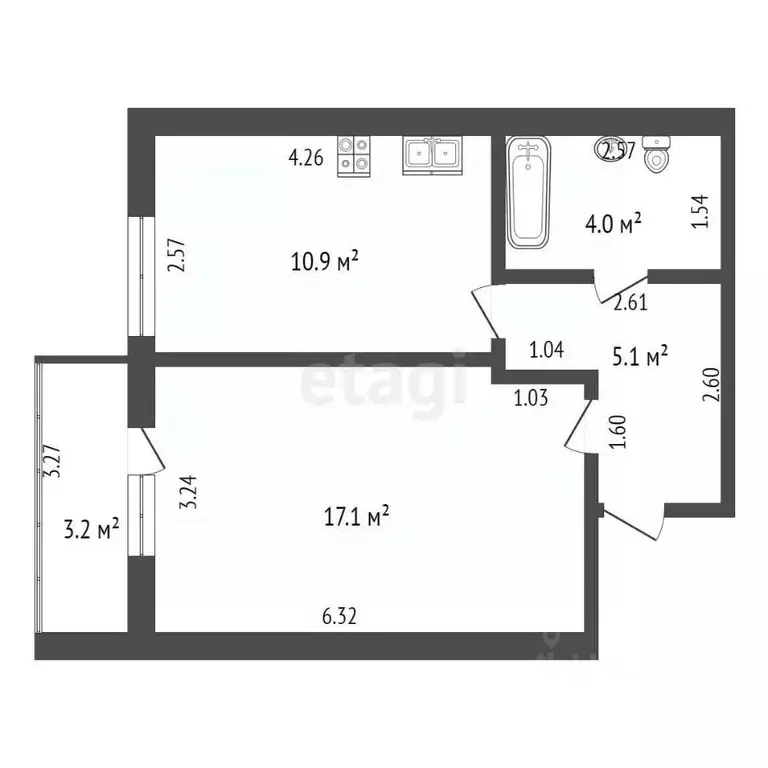 1-к кв. Краснодарский край, Анапа ул. Объездная, 36к2 (37.1 м) - Фото 2