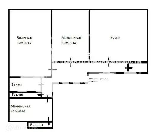 Продаётся 3-к квартира, 65.4 м - Фото 0