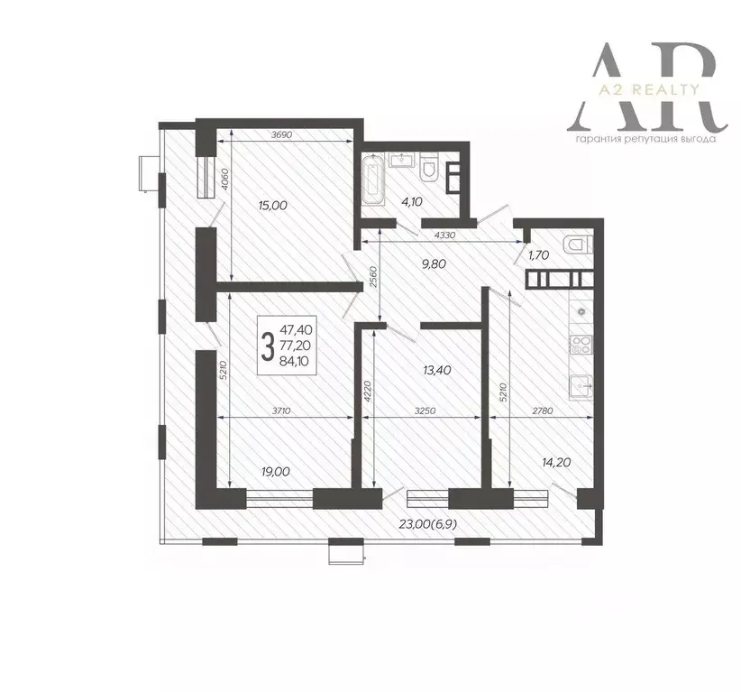 3-к кв. Краснодарский край, Краснодар 9-й километр мкр, ул. ... - Фото 1
