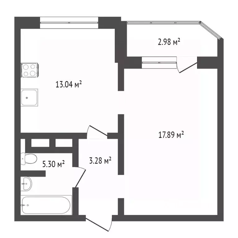 1-к кв. Тюменская область, Тюмень ул. Павла Шарова, 7 (39.5 м) - Фото 1