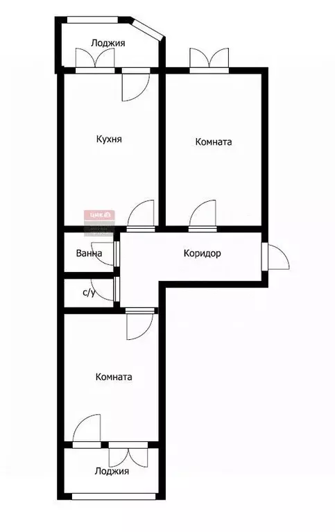 2-к кв. Рязанская область, Рыбное Большая ул., 22 (61.0 м) - Фото 2