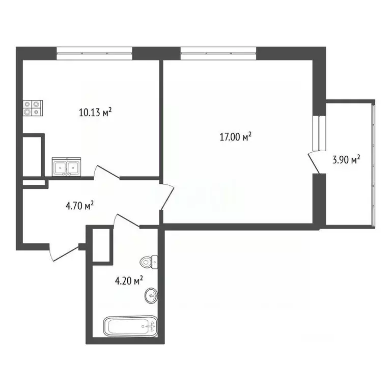 1-к кв. Санкт-Петербург Усть-Славянка тер., просп. Советский, 36к2 ... - Фото 1