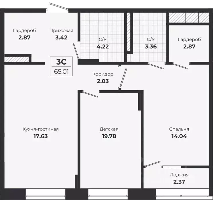 2-к кв. Новосибирская область, Новосибирск Лесоперевалка мкр, Ясный ... - Фото 1