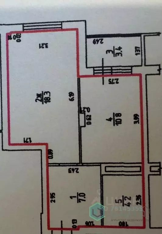 1-к кв. Калининградская область, Калининград Елизаветинская ул., 9 ... - Фото 2