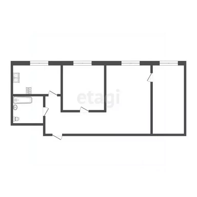 3-к кв. Смоленская область, Рославль ул. Мичурина, 200 (54.2 м) - Фото 2