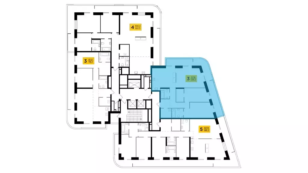 3-комнатная квартира: Москва, улица Эдуарда Стрельцова, 2к1 (126.9 м) - Фото 1