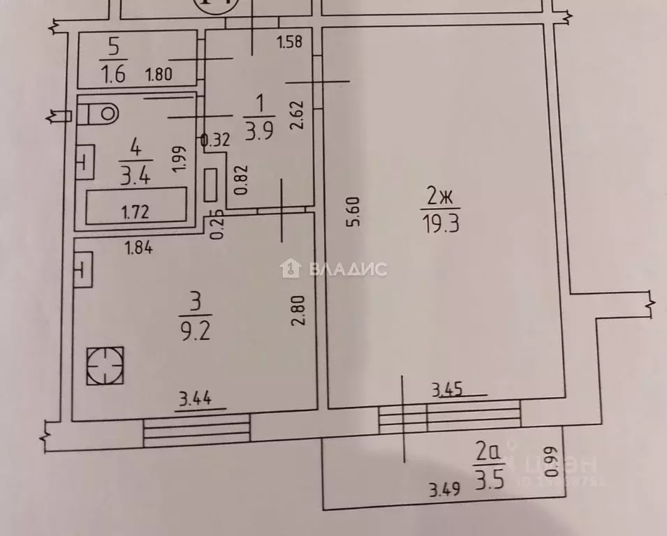 1-к кв. Калининградская область, Калининград ул. Куприна, 1 (37.4 м) - Фото 2