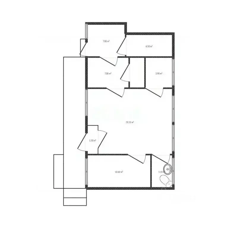 Торговая площадь в Брянская область, Брянск ул. Урицкого, 80А (64 м) - Фото 1