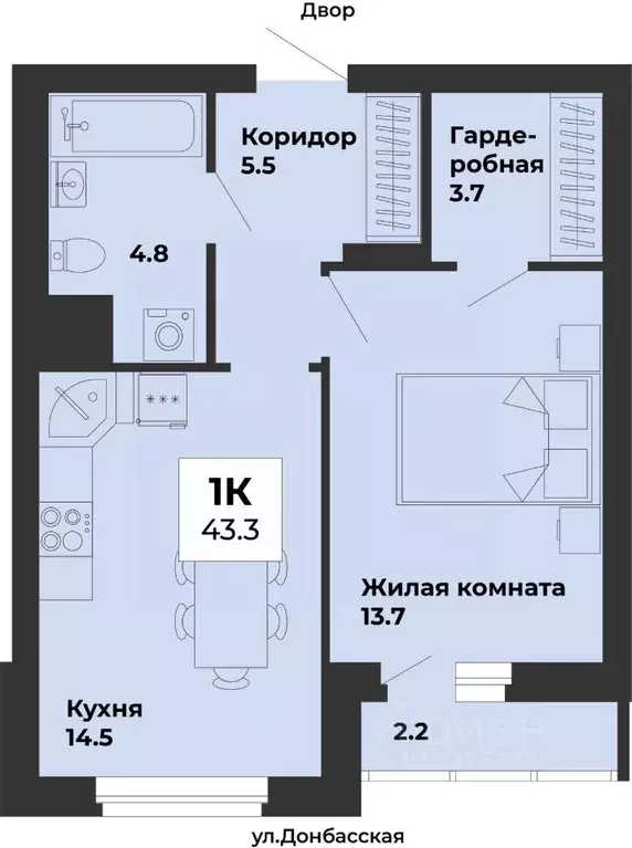 1-к кв. Свердловская область, Екатеринбург Уралмаш жилрайон, ул. ... - Фото 1