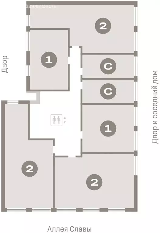 2-комнатная квартира: Тюмень, жилой комплекс Республики 205 (73.46 м) - Фото 1