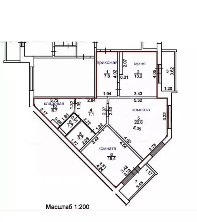 2-к кв. Костромская область, Кострома Давыдовский-3 мкр, 9 (78.2 м) - Фото 1