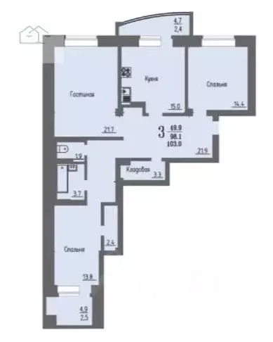 3-к кв. Воронежская область, Воронеж ул. 45-й Стрелковой Дивизии, ... - Фото 2