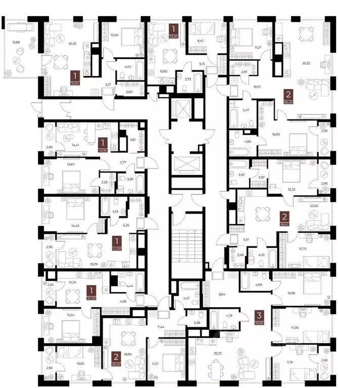 1-к кв. Рязанская область, Рязань ул. Бирюзова, 20с1 (45.16 м) - Фото 2