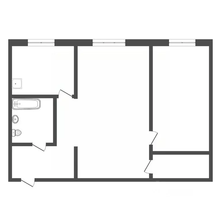 2-к кв. Тульская область, Тула ул. Фридриха Энгельса, 149 (46.0 м) - Фото 1