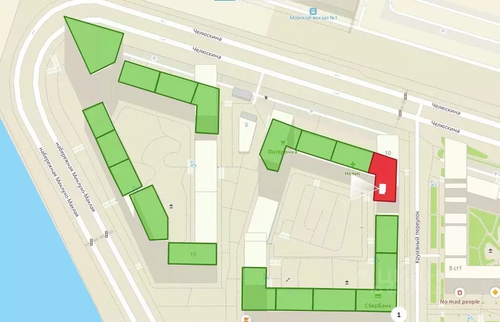 2-к кв. Санкт-Петербург ул. Челюскина, 10 (54.3 м) - Фото 0