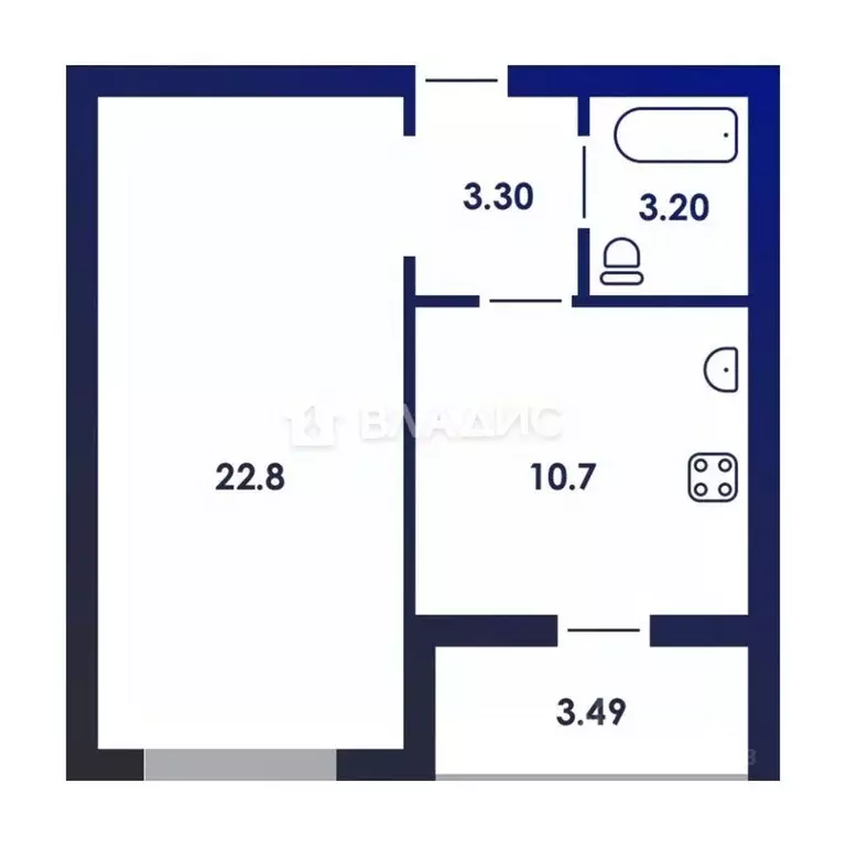 1-к кв. Липецкая область, Липецк ул. Лутова, 6 (40.2 м) - Фото 2