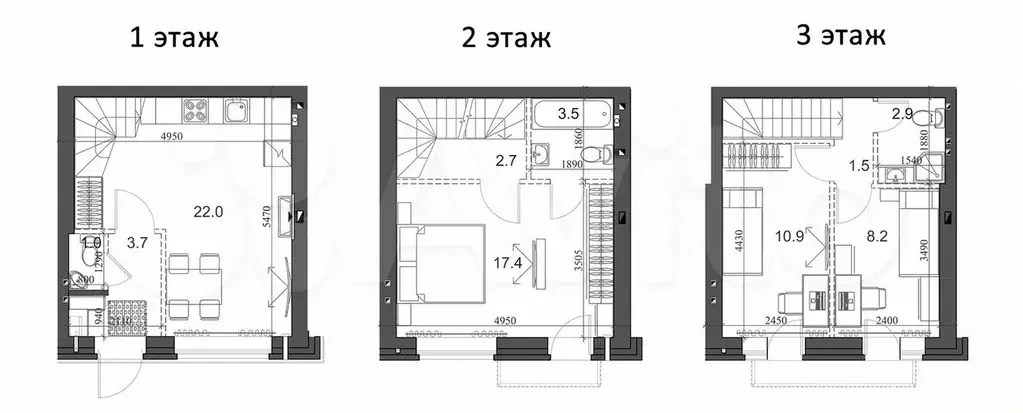 Таунхаус 75 м на участке 1 сот. - Фото 0