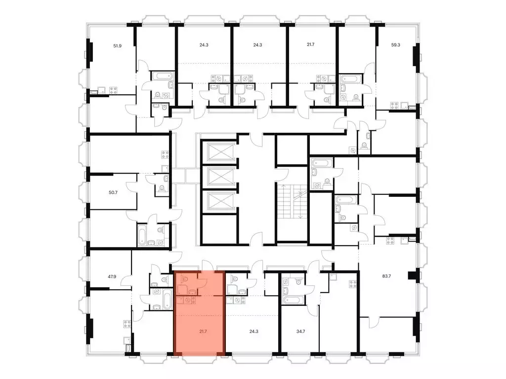 Квартира-студия: Москва, ЖК 2-й Иртышский, 1.2 (21.7 м) - Фото 1