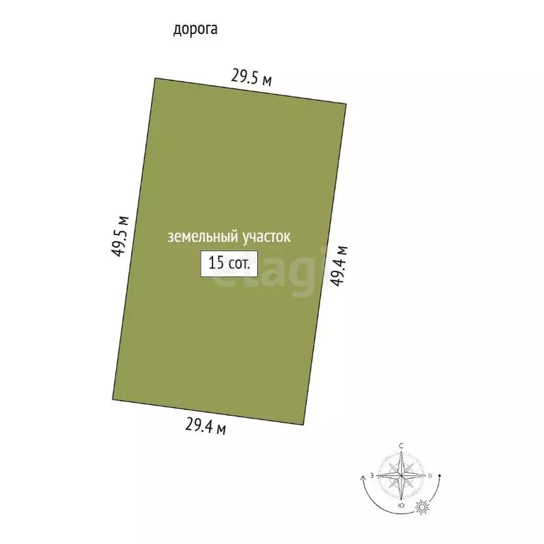 Участок в Ярославская область, с. Брейтово ул. Прозоровская, 14 (15.0 ... - Фото 2