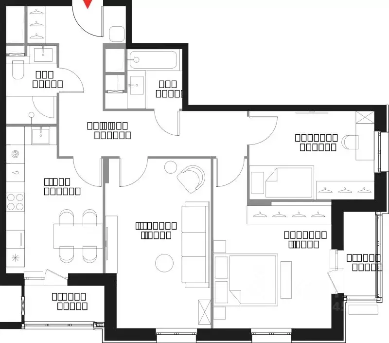 3-к кв. Москва Краснобогатырская ул., 40 (84.5 м) - Фото 0