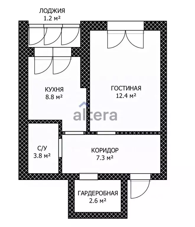 1-к кв. Татарстан, Пестречинский район, Кощаковское с/пос, д. Царево ... - Фото 2
