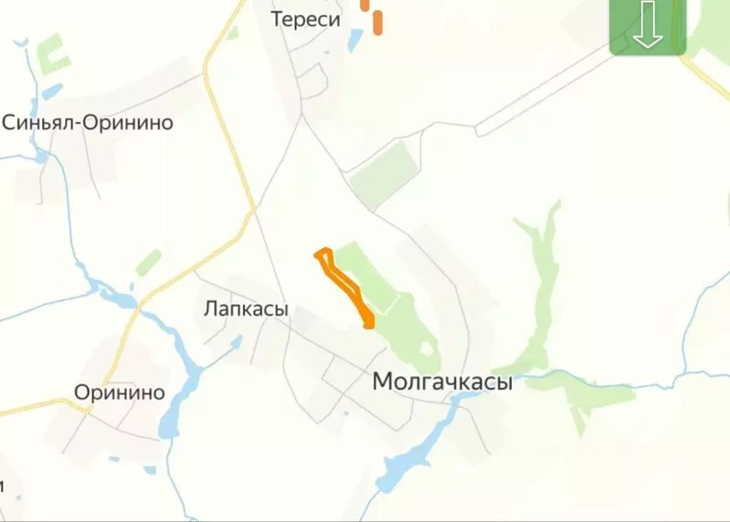 Участок в Чувашия, Моргаушский муниципальный округ, д. Молгачкасы ул. ... - Фото 1