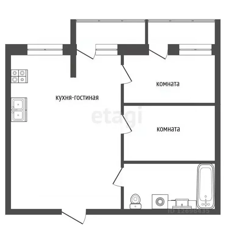 Студия Московская область, Люберцы Зенино ЖК Самолет мкр, ул. Дружбы, ... - Фото 2
