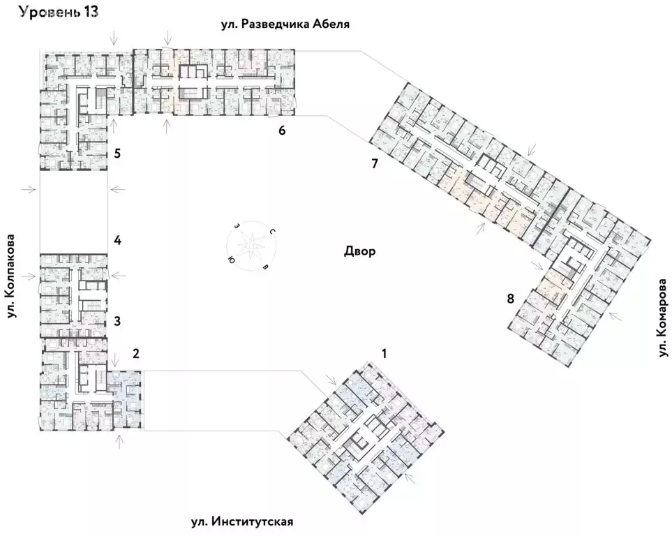 2-комнатная квартира: Мытищи, ЖК Страна.Парковая (44.34 м) - Фото 2