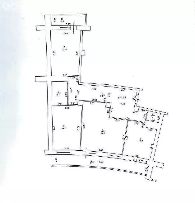 3-комнатная квартира: Казань, Чистопольская улица, 38 (107 м) - Фото 0