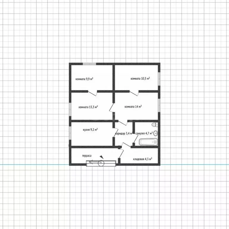 Дом в Адыгея, Майкоп Рабочая ул. (65 м) - Фото 1