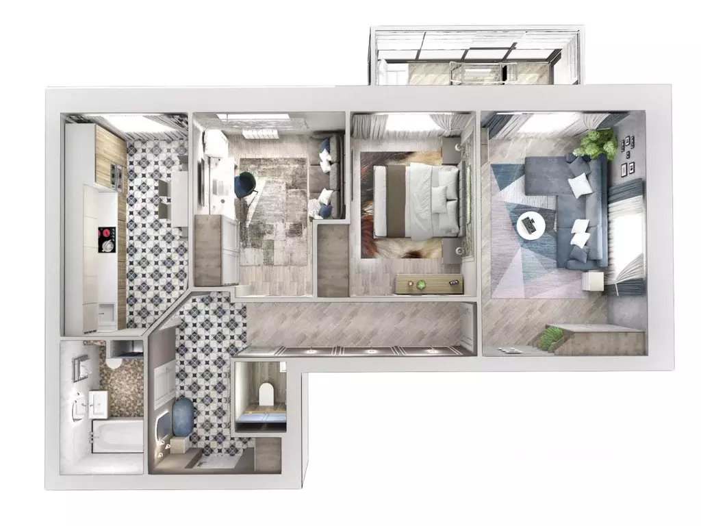 3-к кв. Алтайский край, Барнаул ул. Шевченко, 135 (66.81 м) - Фото 1