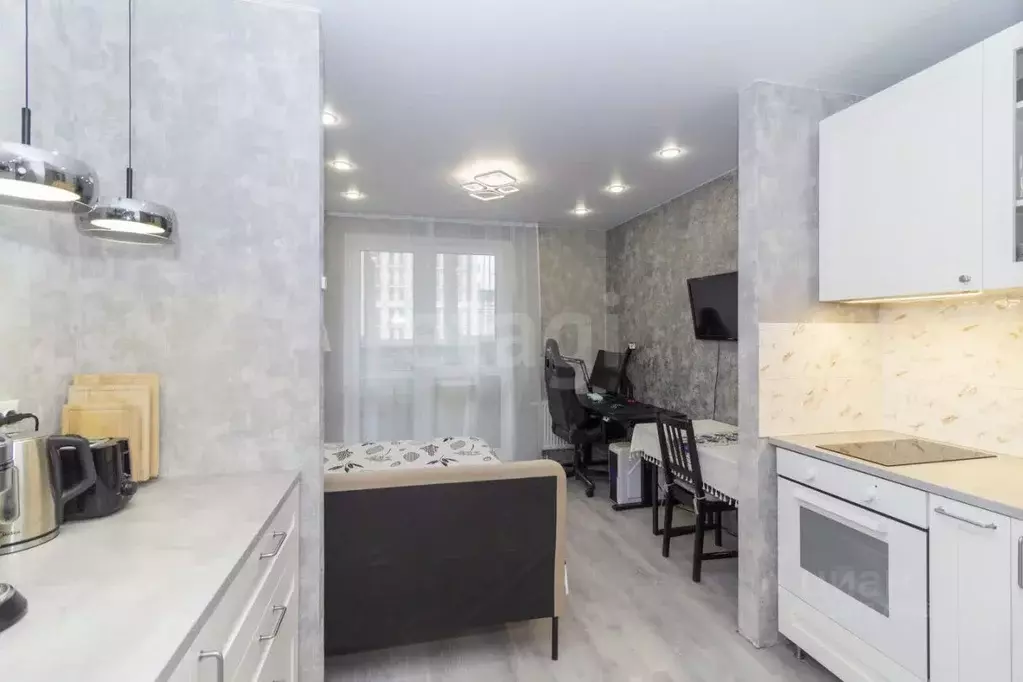 Студия Тюменская область, Тюмень ул. Вадима Бованенко, 5 (22.4 м) - Фото 1