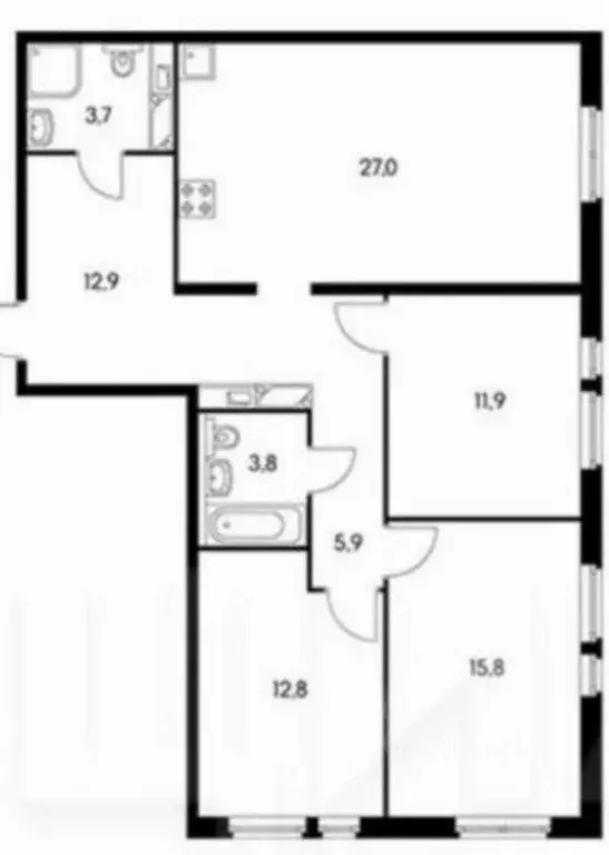 4-к кв. Московская область, Мытищи ул. Мира, 43 (91.0 м) - Фото 0