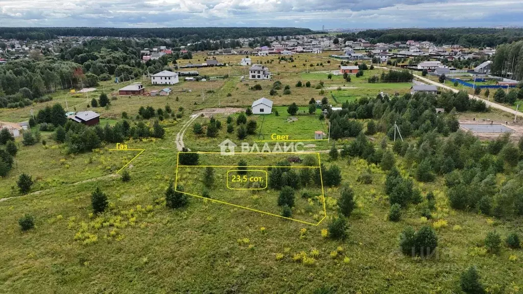Участок в Владимирская область, Владимир д. Уварово, ул. Берсеневка, ... - Фото 1