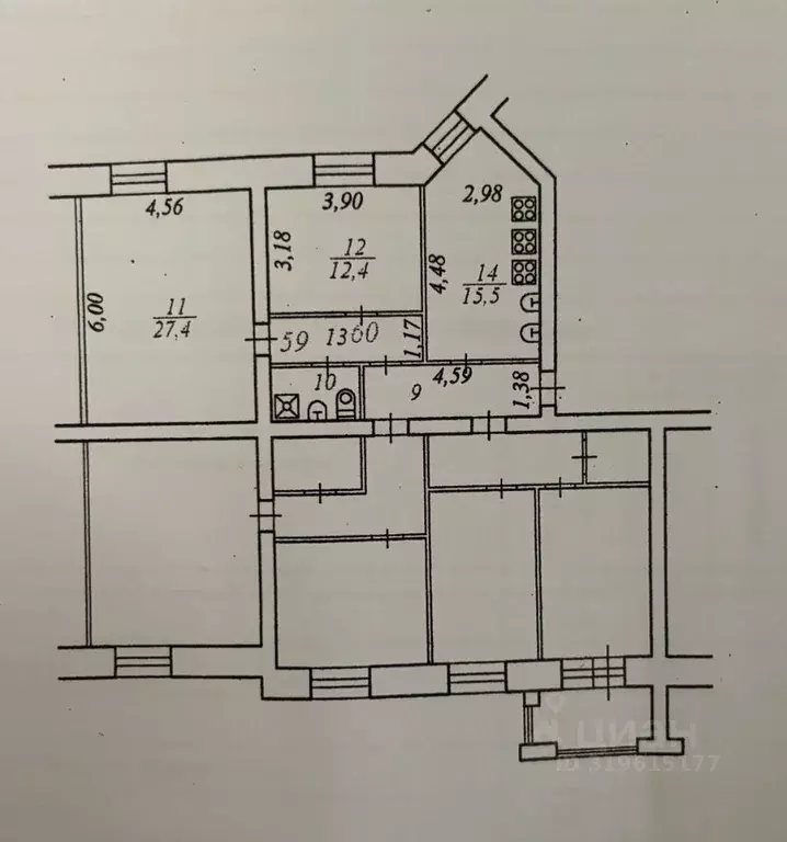 Комната Коми, Сыктывкар ул. Карла Маркса, 201 (12.4 м) - Фото 1