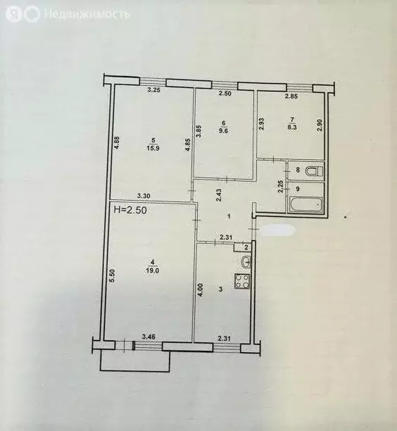 4-комнатная квартира: Волжский, улица Пушкина, 78 (73.5 м) - Фото 1
