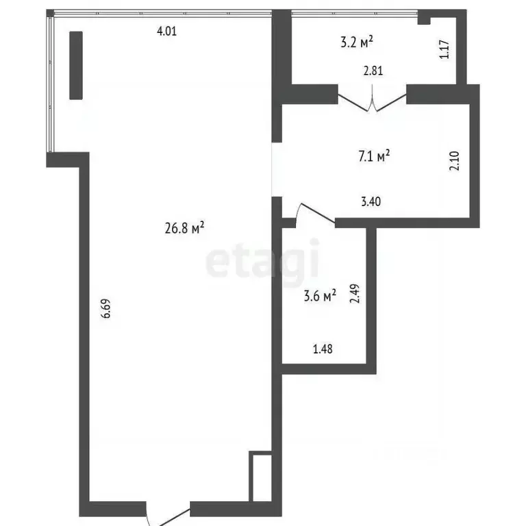 Помещение свободного назначения в Тюменская область, Тюмень ул. ... - Фото 2