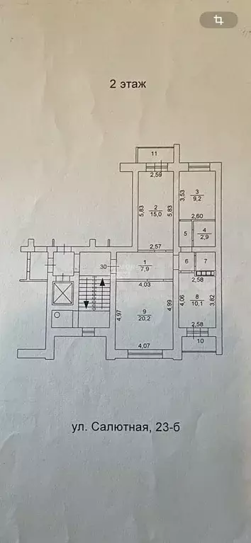 3-к. квартира, 70,4 м, 2/8 эт. - Фото 0