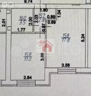 1-комнатная квартира: посёлок городского типа Стройкерамика, улица ... - Фото 1