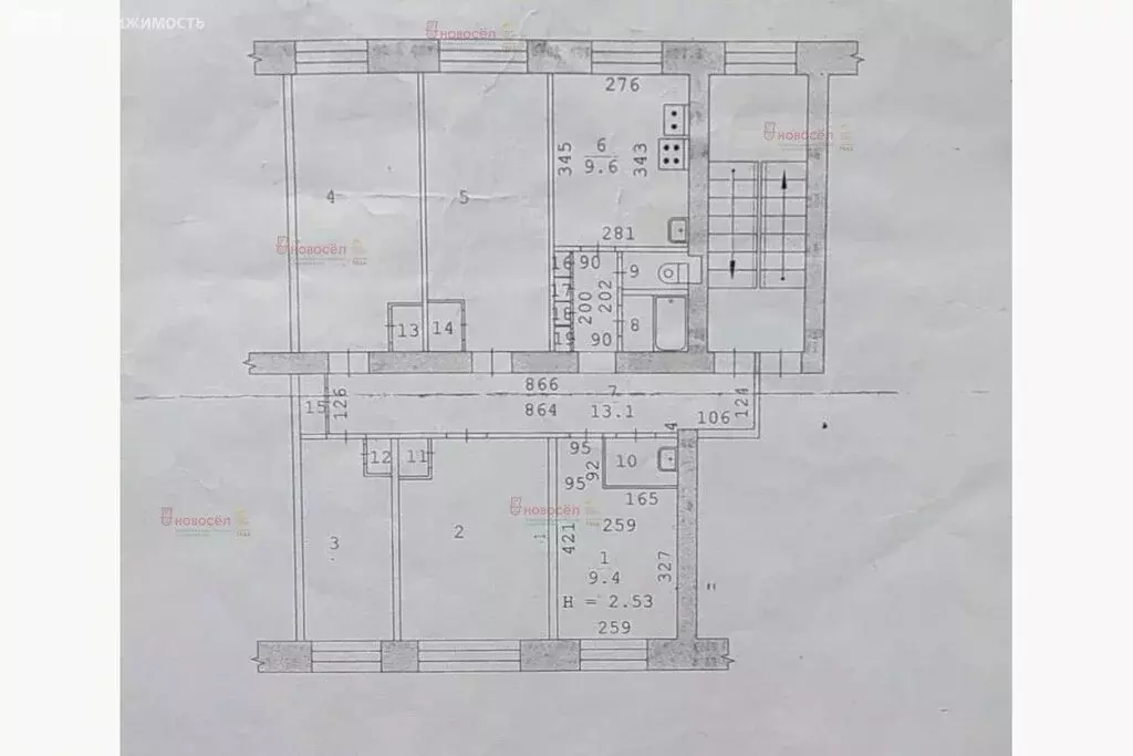 1к в 5-комнатной квартире (10.6 м) - Фото 1