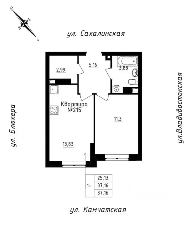 1-к кв. свердловская область, екатеринбург ул. кронштадтская (37.16 м) - Фото 0