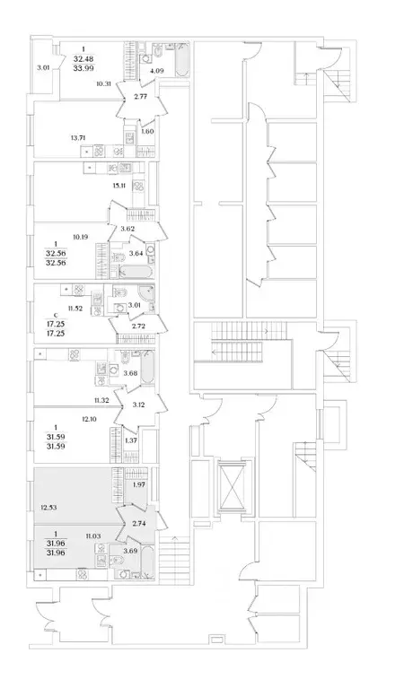 1-к кв. Санкт-Петербург ул. Тамбасова, 5Н (31.96 м) - Фото 1